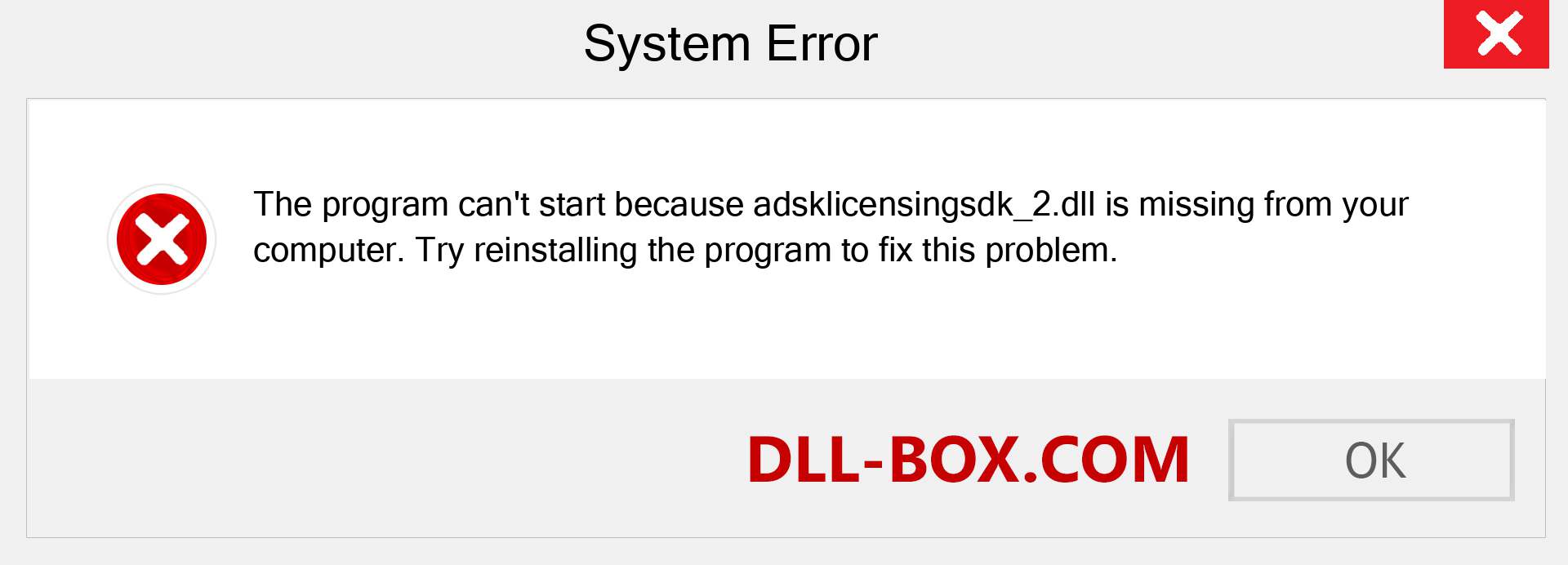 adsklicensingsdk_2.dll file is missing?. Download for Windows 7, 8, 10 - Fix  adsklicensingsdk_2 dll Missing Error on Windows, photos, images